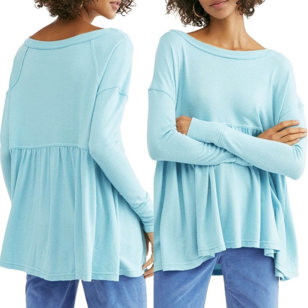 {Free People} New Forever Your Girl Babydoll Top